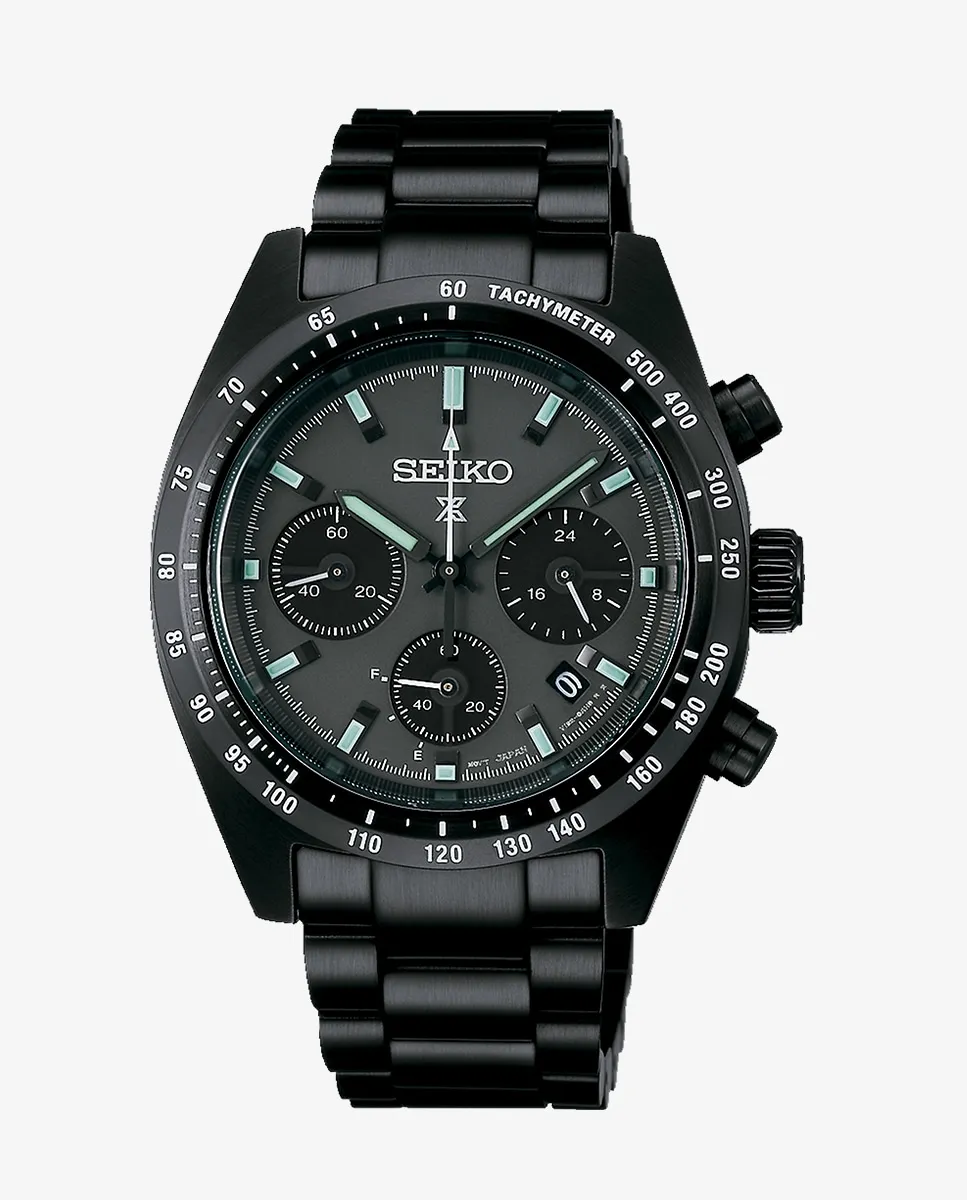

Мужские часы Prospex SSC917P1 из стали с черным ремешком Seiko, черный
