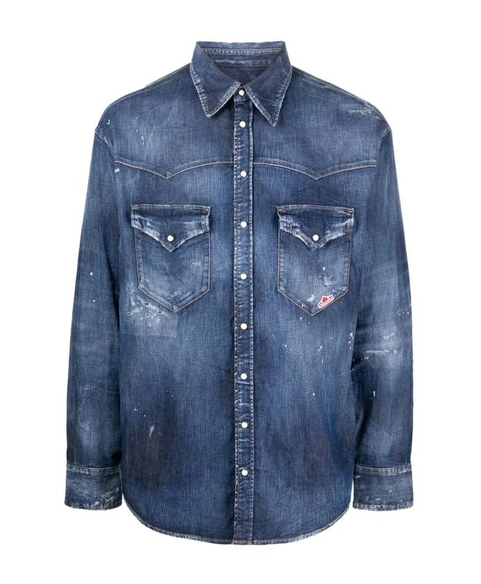 

Джинсовая рубашка Dsquared2, синий