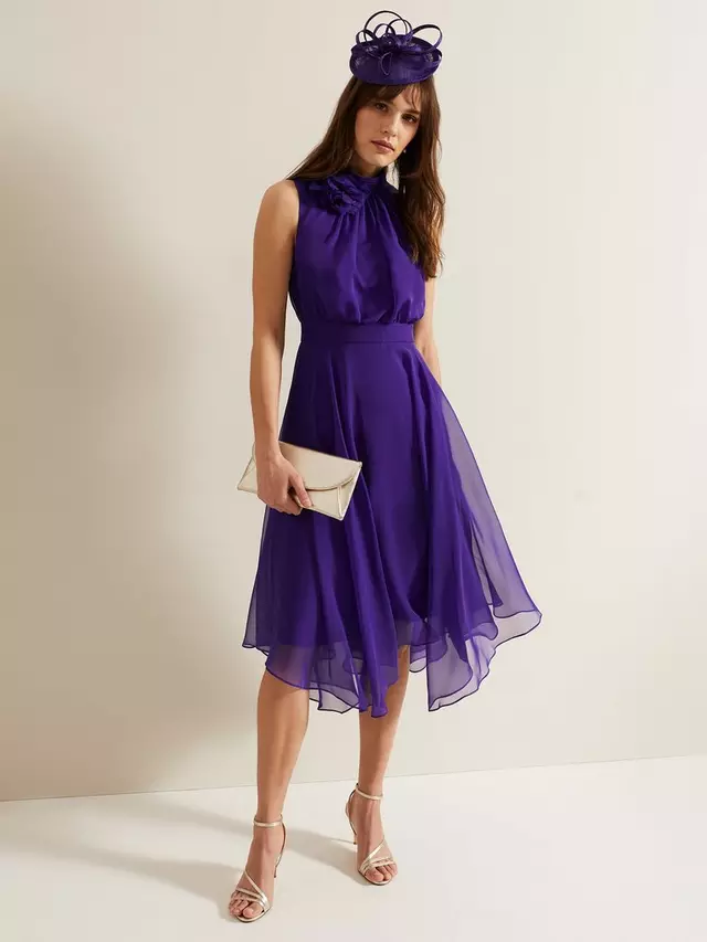 

Платье Phase Eight Lucinda High-Low Midi, фиолетовый