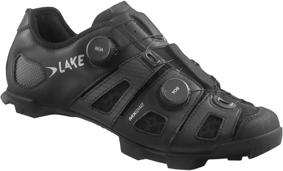 Велотуфли Lake Mx242 Endurance Wide - мужские, черный/серебристый — фото 3