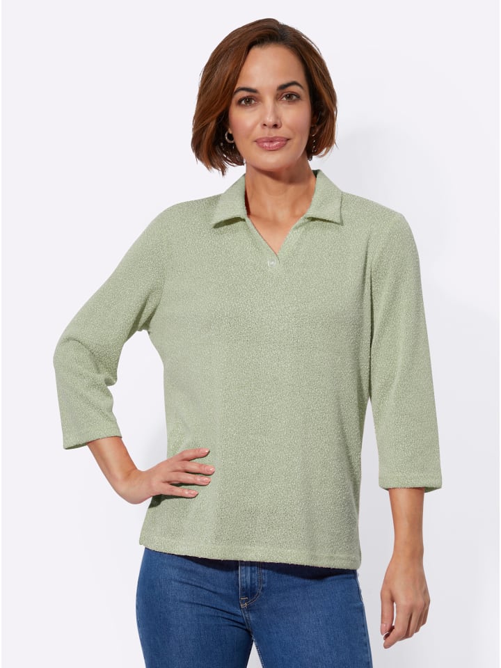 

Рубашка-поло цвета лайм-зеленый меланж WITT WEIDEN