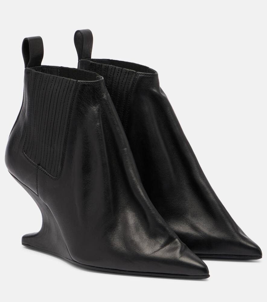 Кожаные ботинки до щиколотки Rick Owens, Black