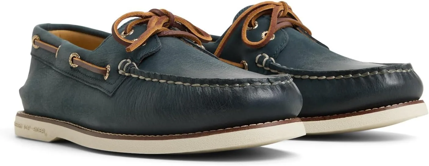 Мужские мокасины Sperry Gold Cup, оригинальные, в комплекте с двумя парами роскошных туфель, темно-синий — фото 4