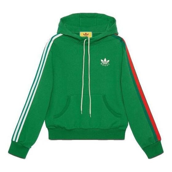 

Толстовка x adidas cotton hoodies 'green' Gucci, зеленый
