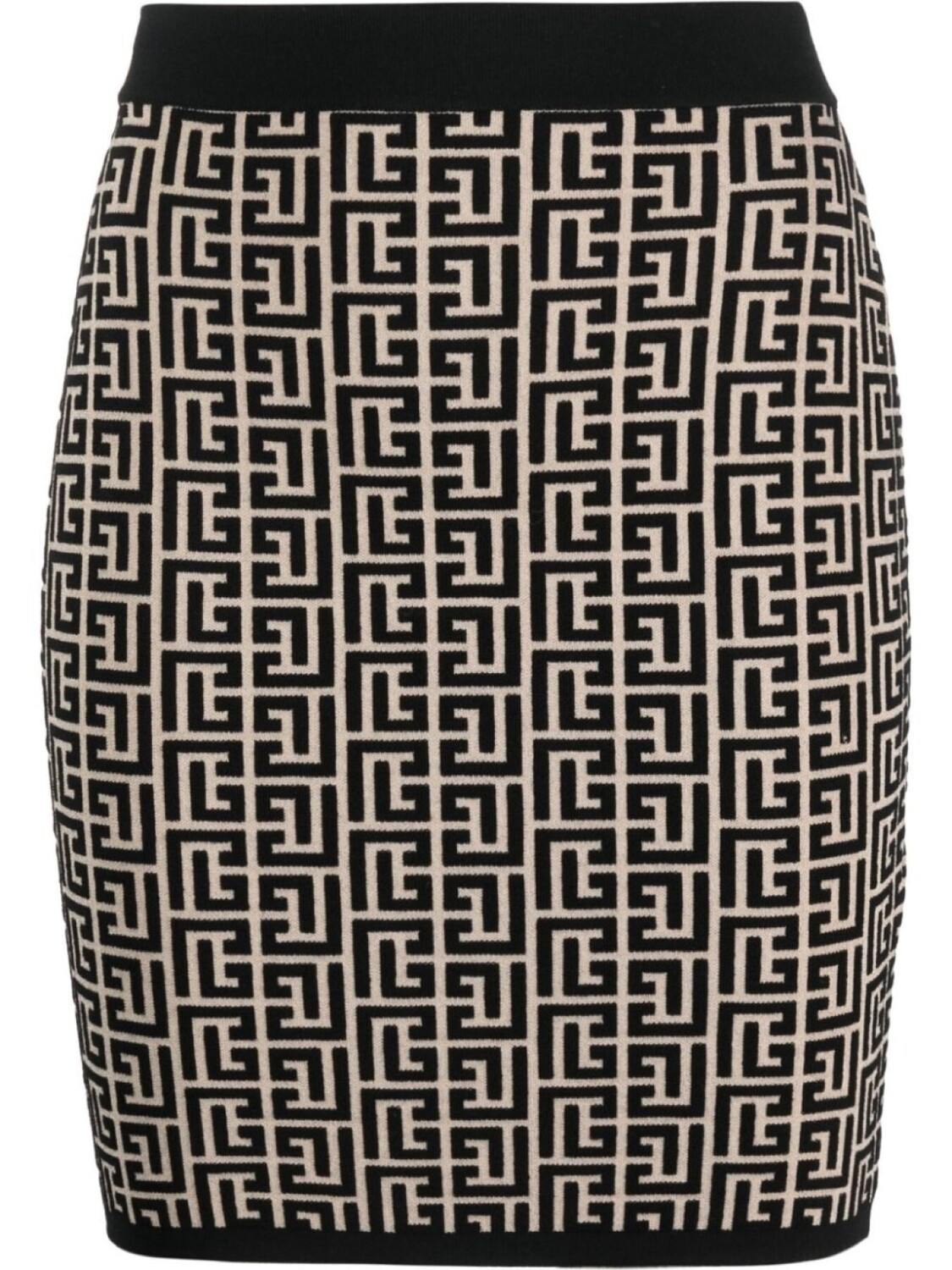 

Balmain жаккардовая мини-юбка с монограммой, черный