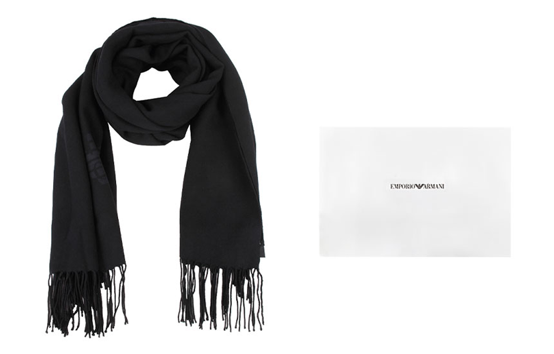 

Бахроматый шарф с принтом eagle EMPORIO ARMANI, envelope style