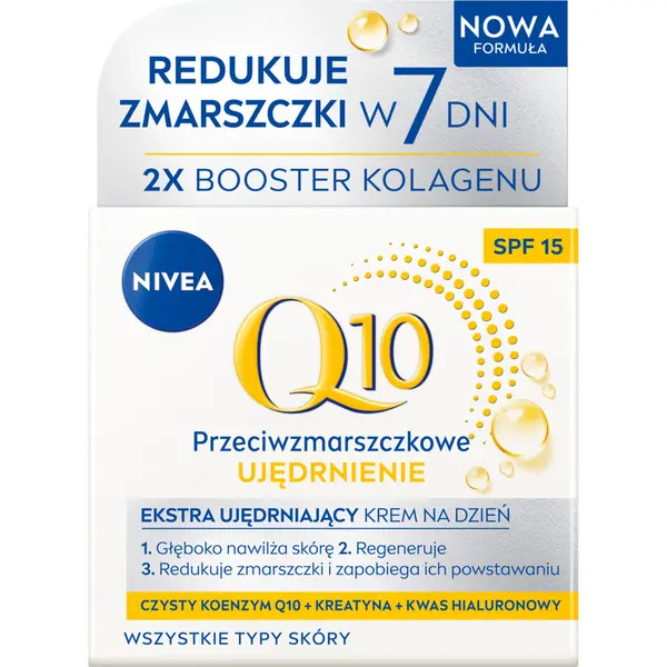 Крем для лица SPF15 NIVEA Увлажняющий против морщин на день, Q10 ujędrnienie — фото 2