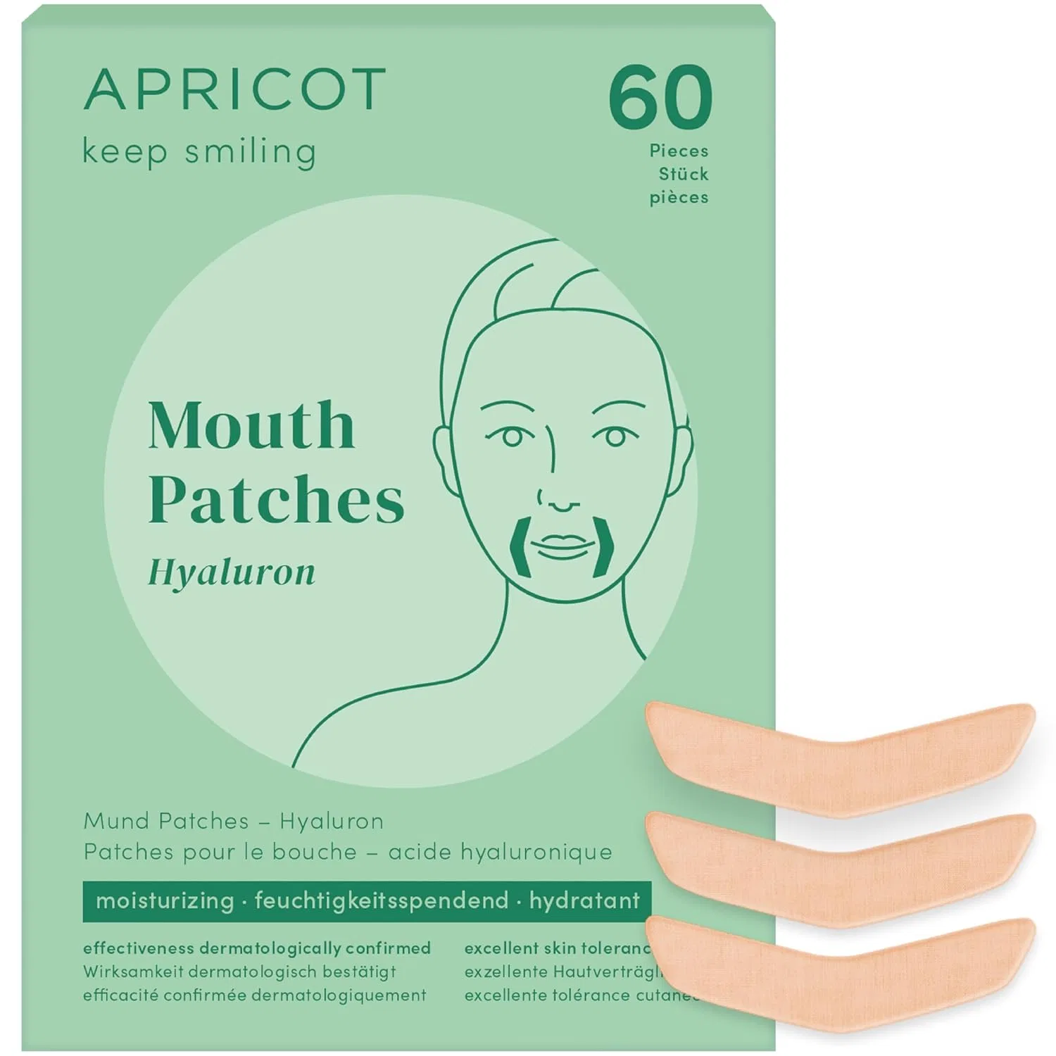 Патчи от морщин вокруг рта с гиалуроном от Apricot Apricot Beauty & Healthcare
