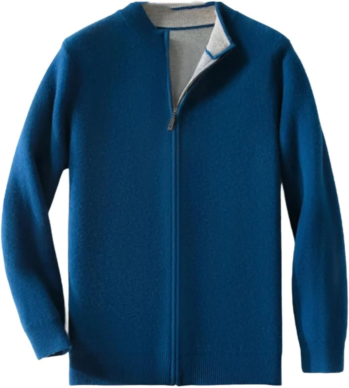 

Мужской зимний кардиган из 100% мериносовой шерсти с молнией