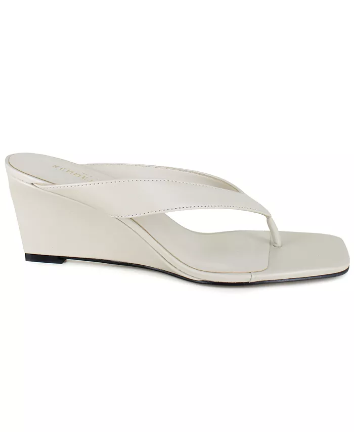 Женские босоножки-стринги Susannah Dress Wedge Kenneth Cole New York, загар/бежевый — фото 2