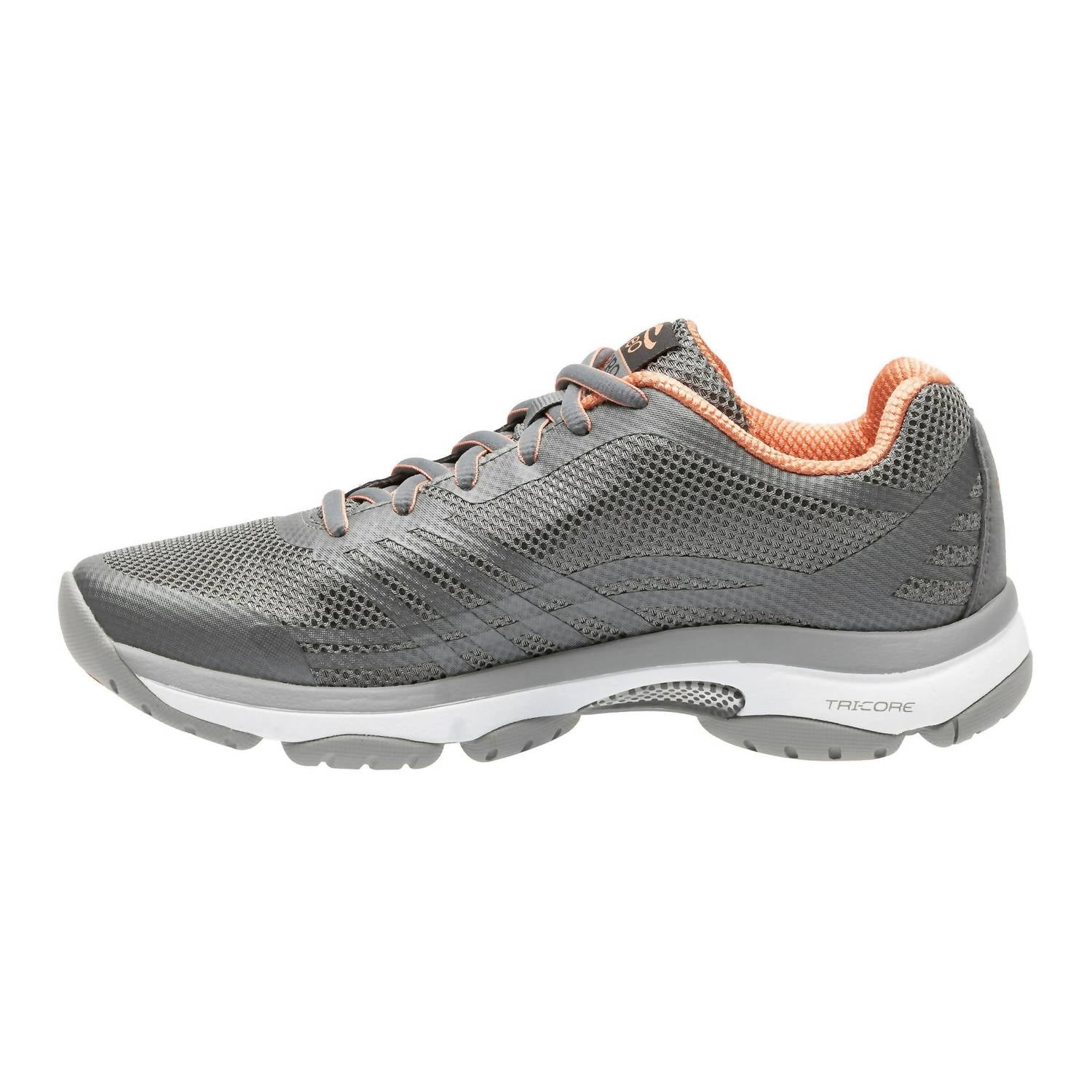 Кроссовки женские Abeo Diamond Running Shoes - Medium Wide In Dark Grey, Coral — фото 2