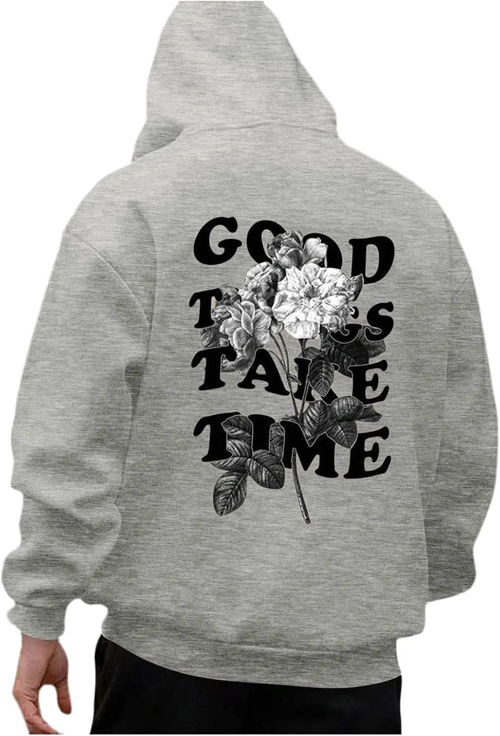 

Толстовка с принтом "good things take time"