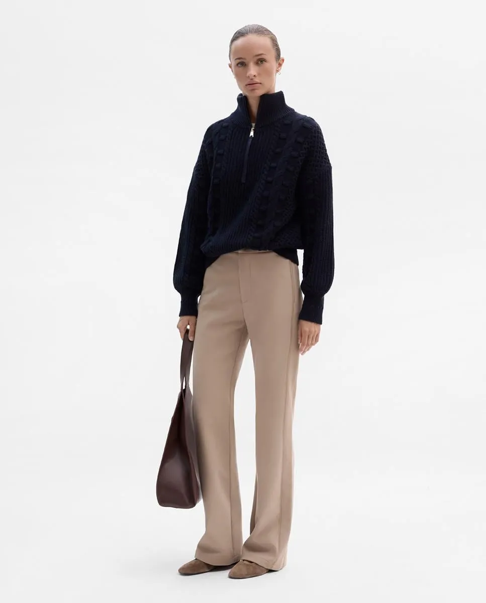 

Женские брюки прямого кроя с скрытой молнией Simorra, песочный