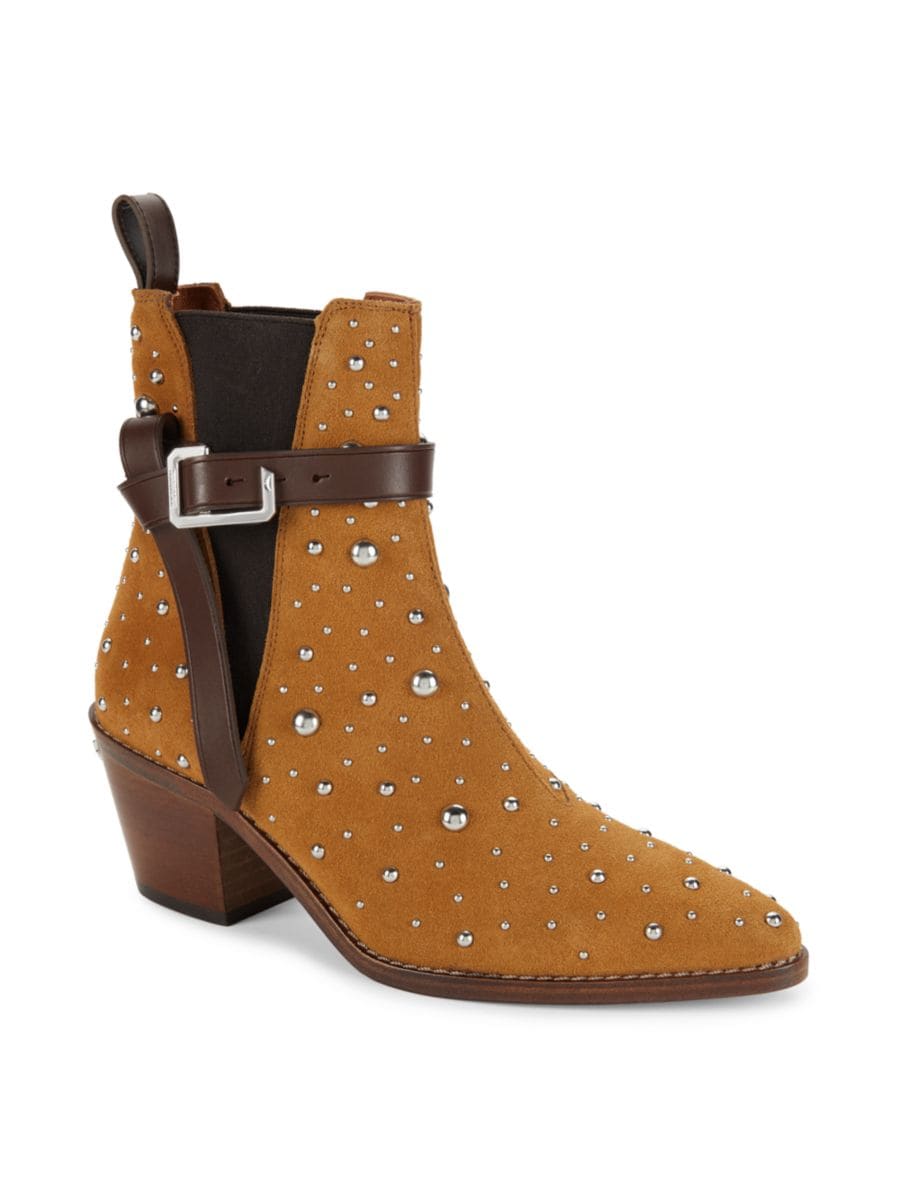 Замшевые ботинки челси Tyler Cecilia Riding Heel с заклепками Zadig & Voltaire, цвет Tan Suede — фото 2