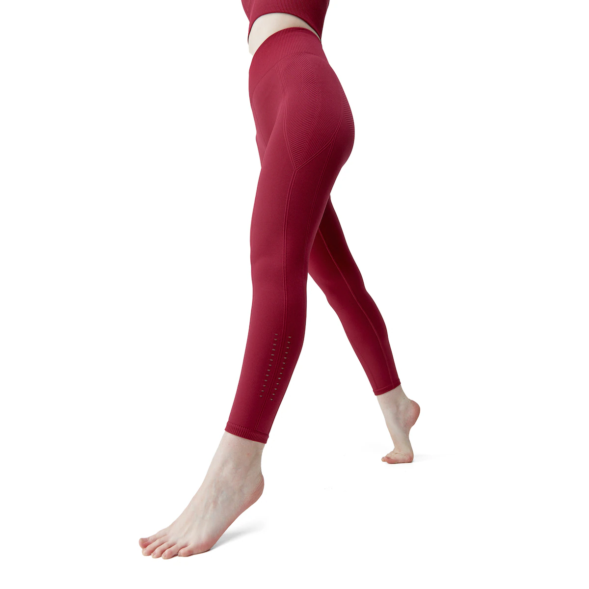 

Женские леггинсы для йоги от India Born Living Born Living Yoga, бордовый