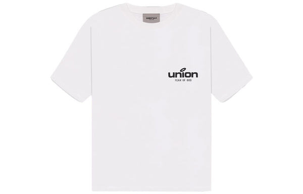 Футболка Fear of God Essentials FW21 Vintage Tee x Union LA 'White', белый — фото 2