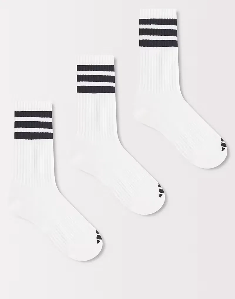 Комплект из 3 коротких носков Adidas Performance Sportswear белого и, черный