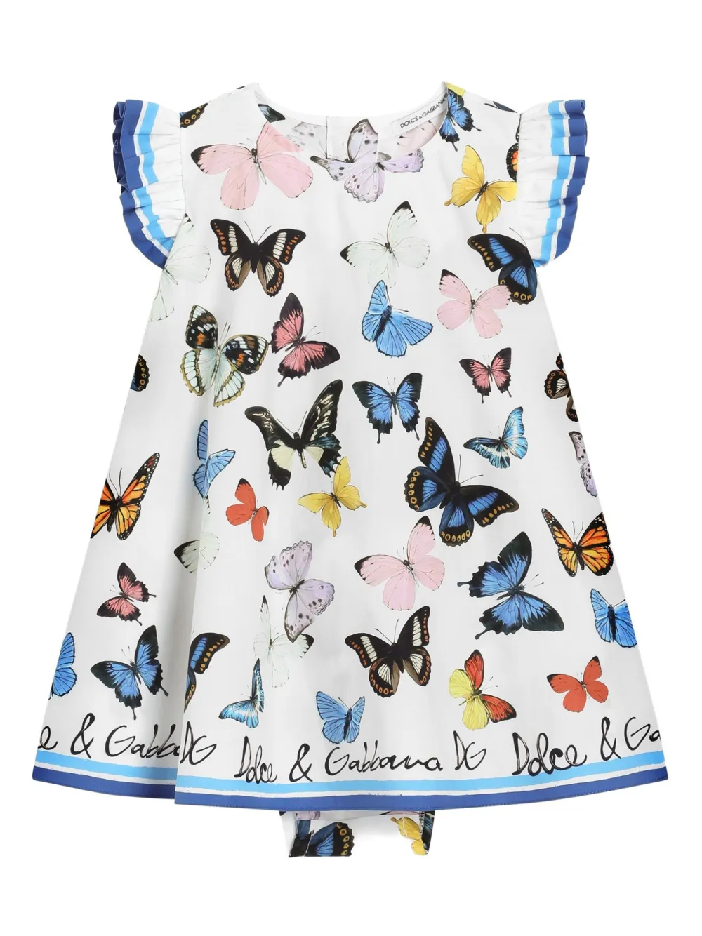 

Платье с принтом Dolce & Gabbana Kids, белый