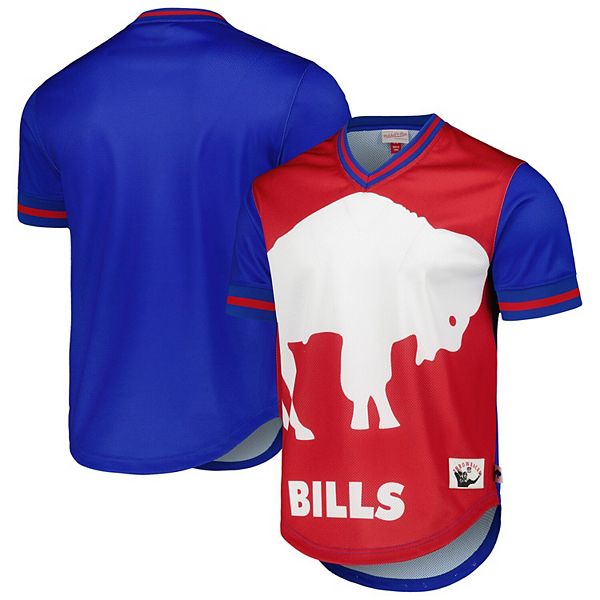 

Мужская футболка Royal Buffalo Bills Jumbotron 30 Mesh V-neck Mitchell & Ness