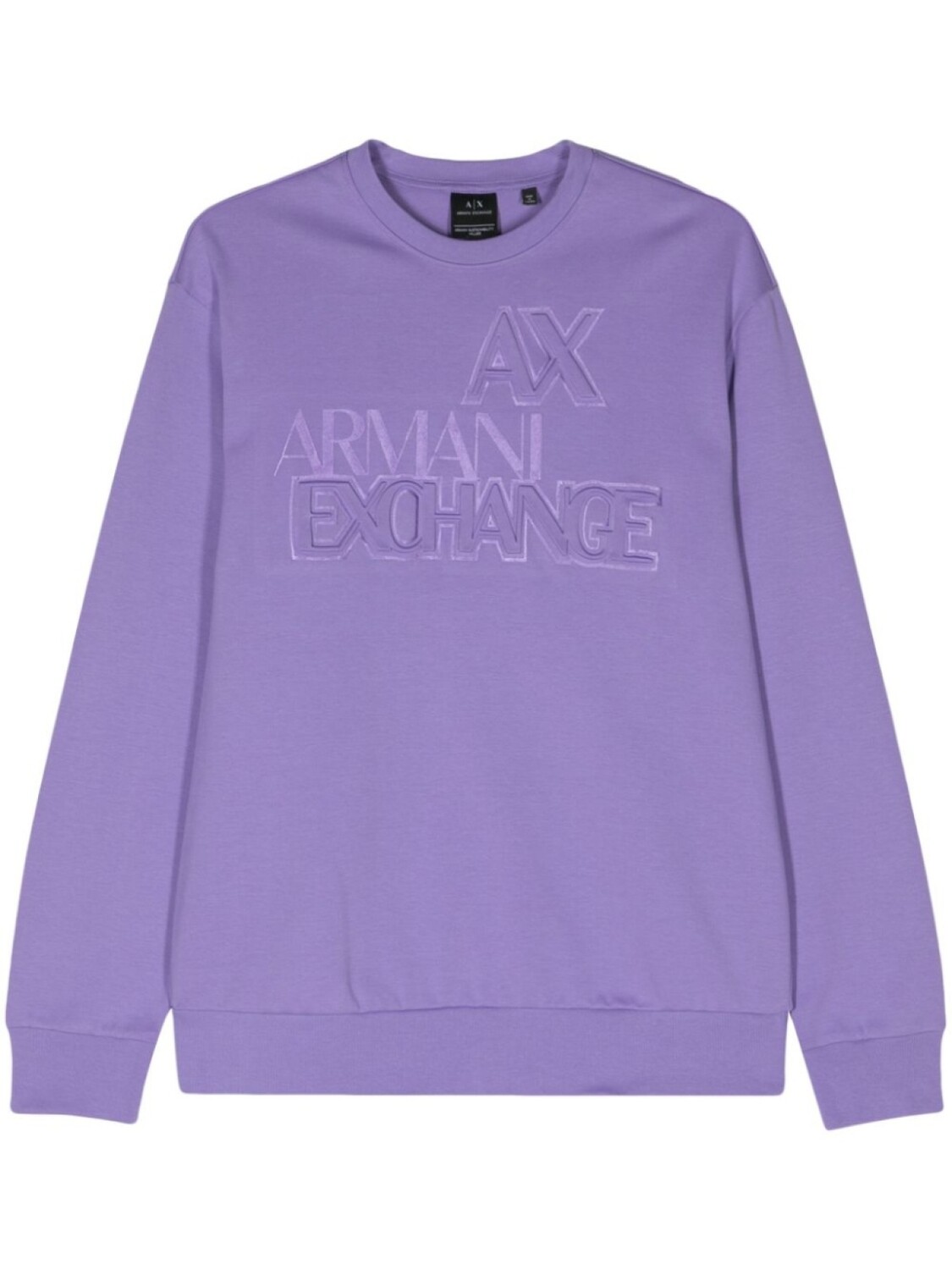 

Толстовка с тисненым логотипом Armani Exchange, фиолетовый