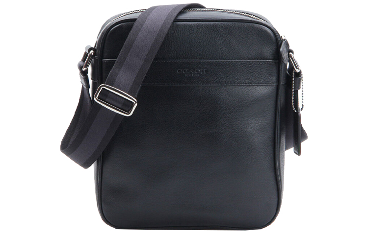 

Кожаная наплечная сумка, через плечо Trumpets мужская черная COACH, Set (Bag+Dust Bag)