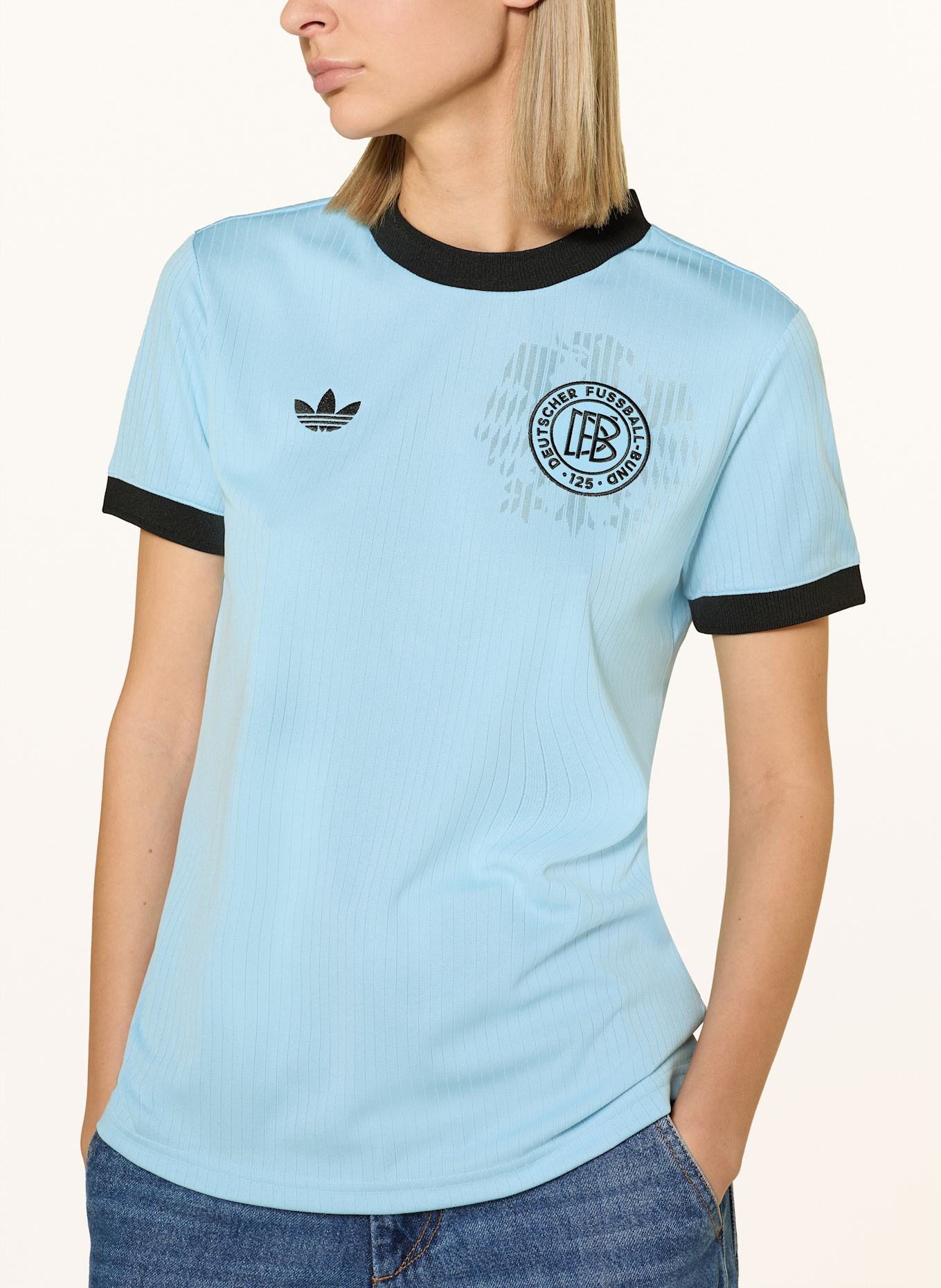Футболка 125-летия Германии Adidas Originals, голубой — фото 4