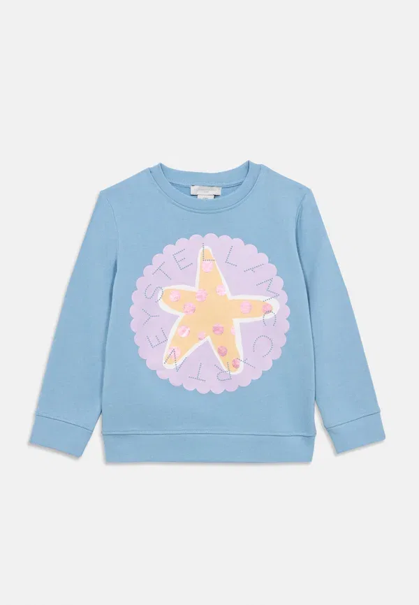 Свитшот Stella Mccartney Kids, лазурно-голубой — фото 3