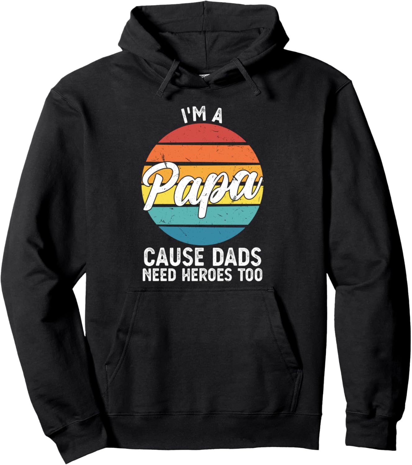 

Я папа. Папам тоже нужны герои. Толстовка «Дедушка» Humor Dad & Grandpa Gift Ideas, черный