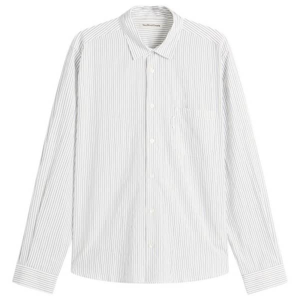 

Рубашка в полоску Кертис Ymc, natural & темно-синий