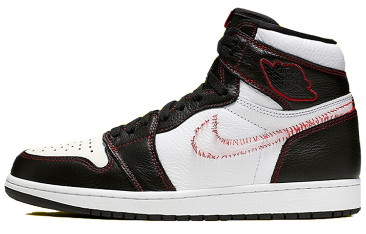 

Кроссовки JORDAN 1 Retro High Defiant White Black Gym Red