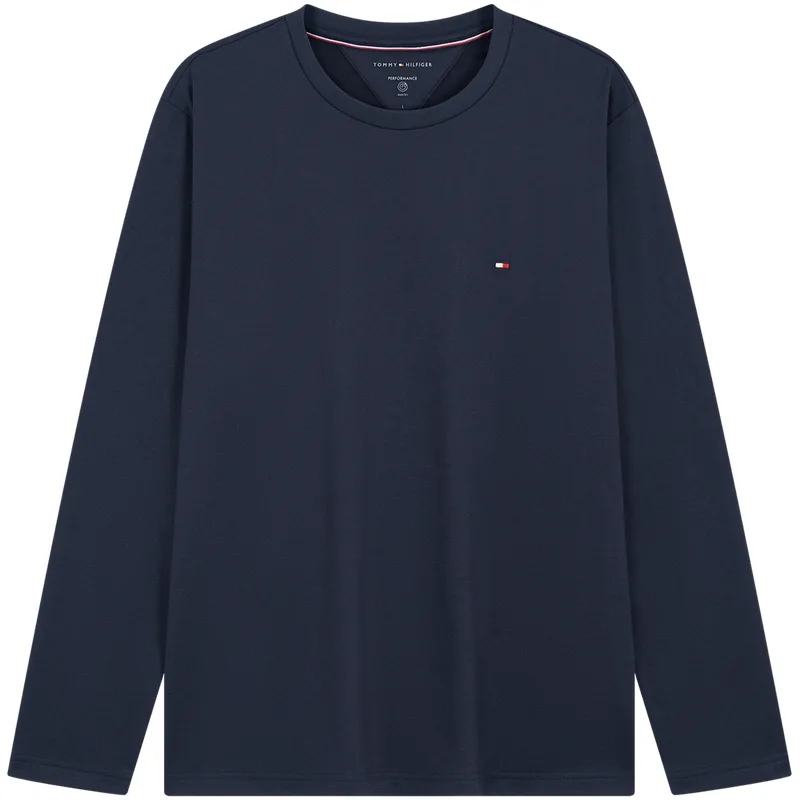 Футболка мужская с круглым вырезом тонкая Tommy Hilfiger, темно-синий DW5