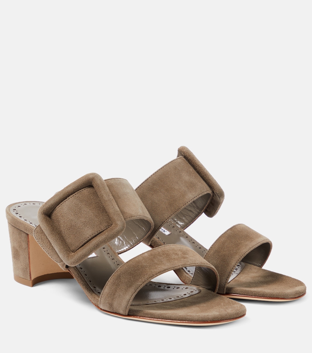 Ньютон 50 замшевые мюли Manolo Blahnik, 2322 Lbrw