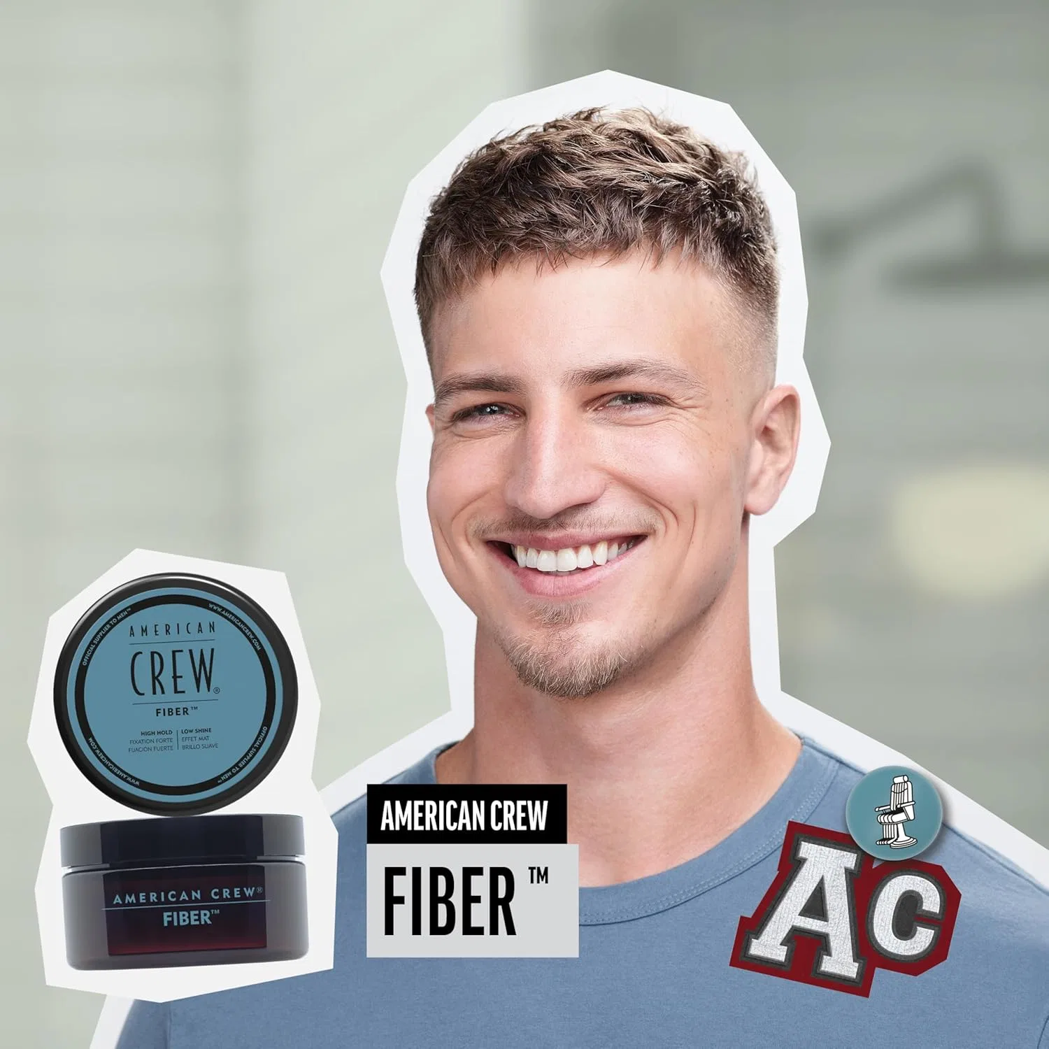 Гель для укладки волос American Crew Hair Fiber Like для мужчин 85 г American Crew — фото 2