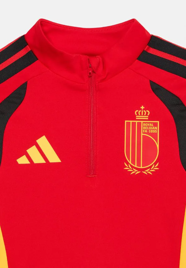 Бельгия 26 тиро тренировка унисекс футболка с длинными рукавами Adidas Performance, Red — фото 4