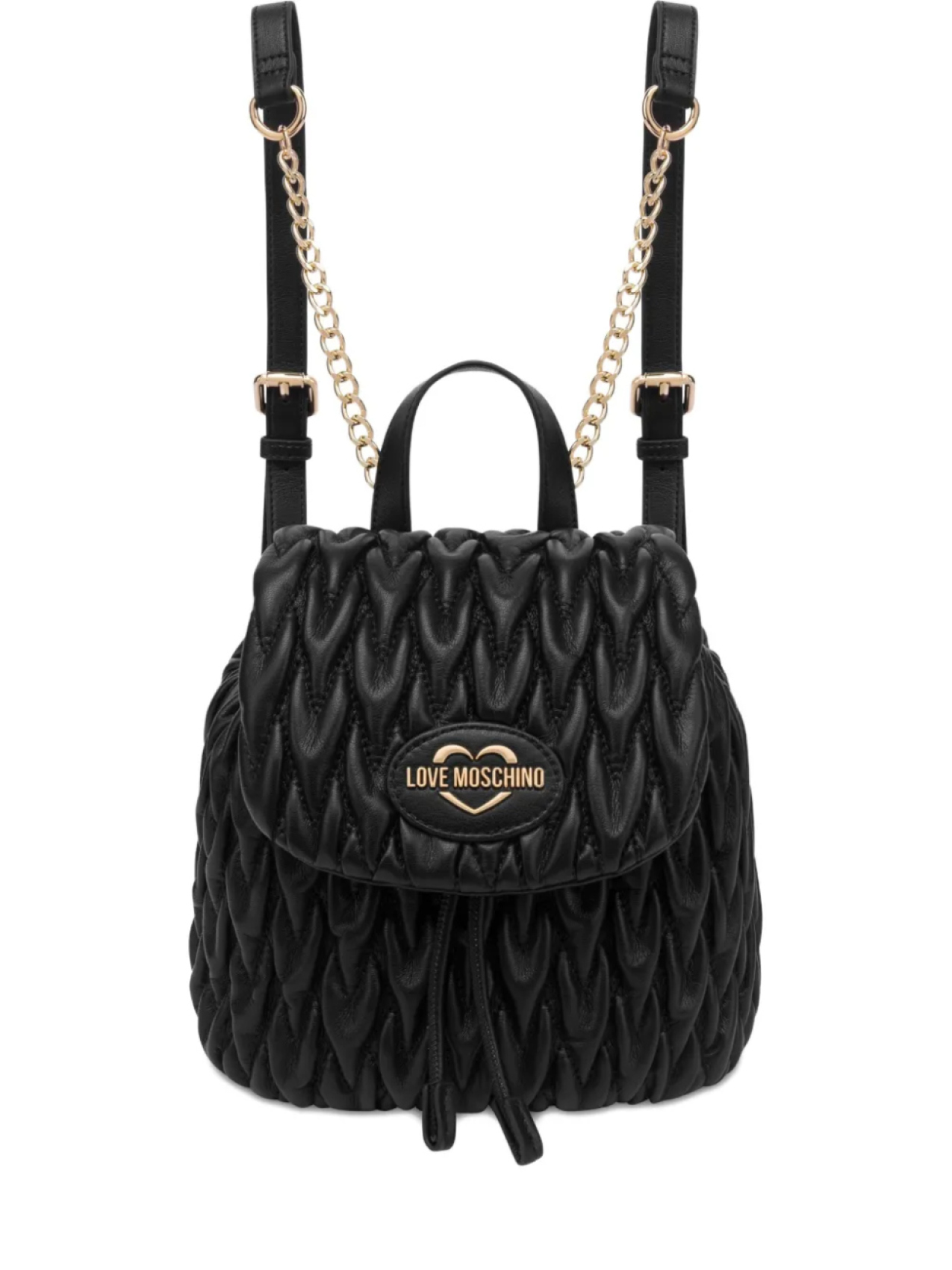 

Love Moschino стеганый рюкзак, черный