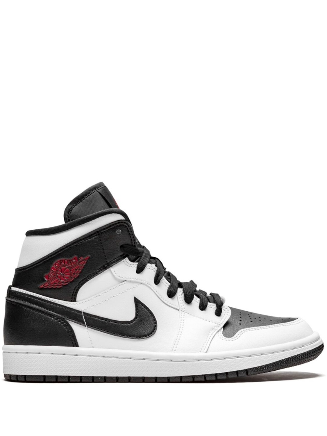 

Кроссовки Jordan Air Jordan 1 Mid, белый/черный/серый