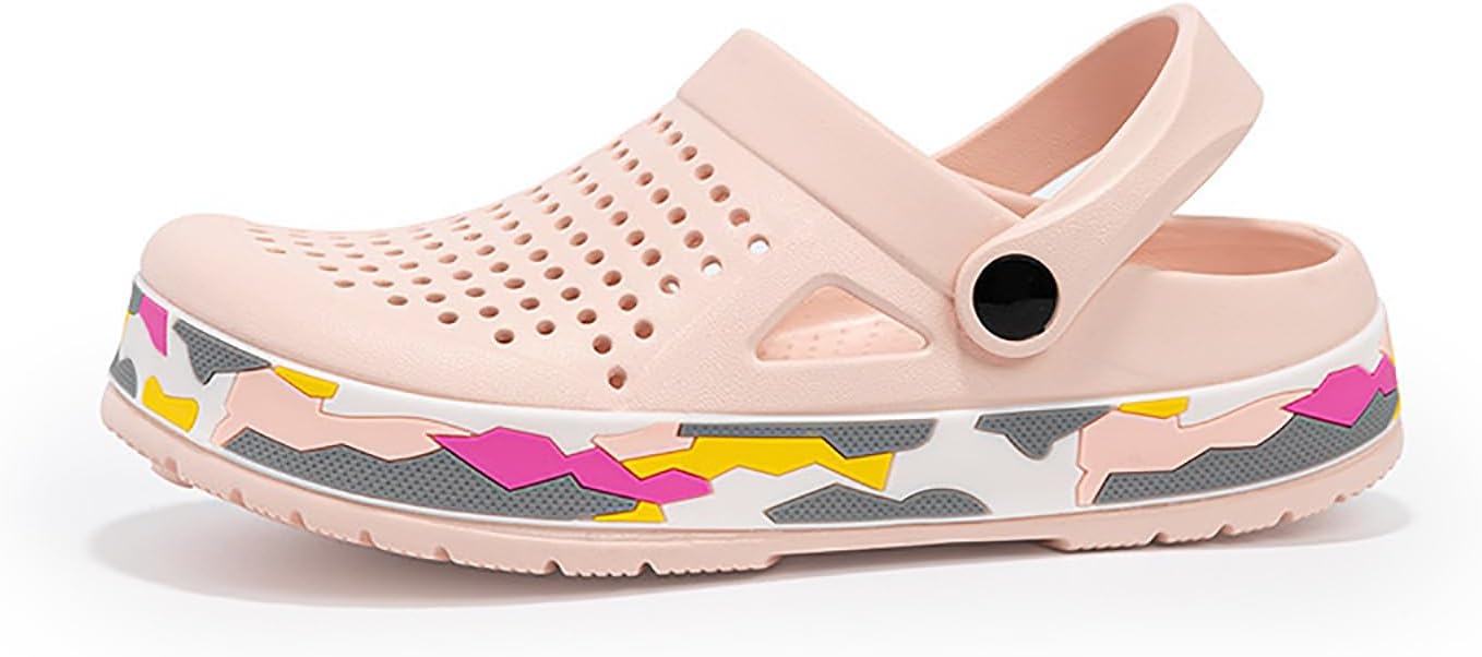 

Сандалии Sunporx для мужчин и женщин, садовые сабо с поддержкой свода стопы, летние удобные слипоны для улицы и пляжа, быстро сохнущие тапочки, розовый