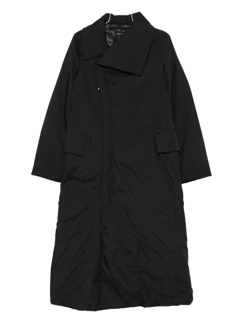 

Плащ с асимметричным воротником Y-3, черный