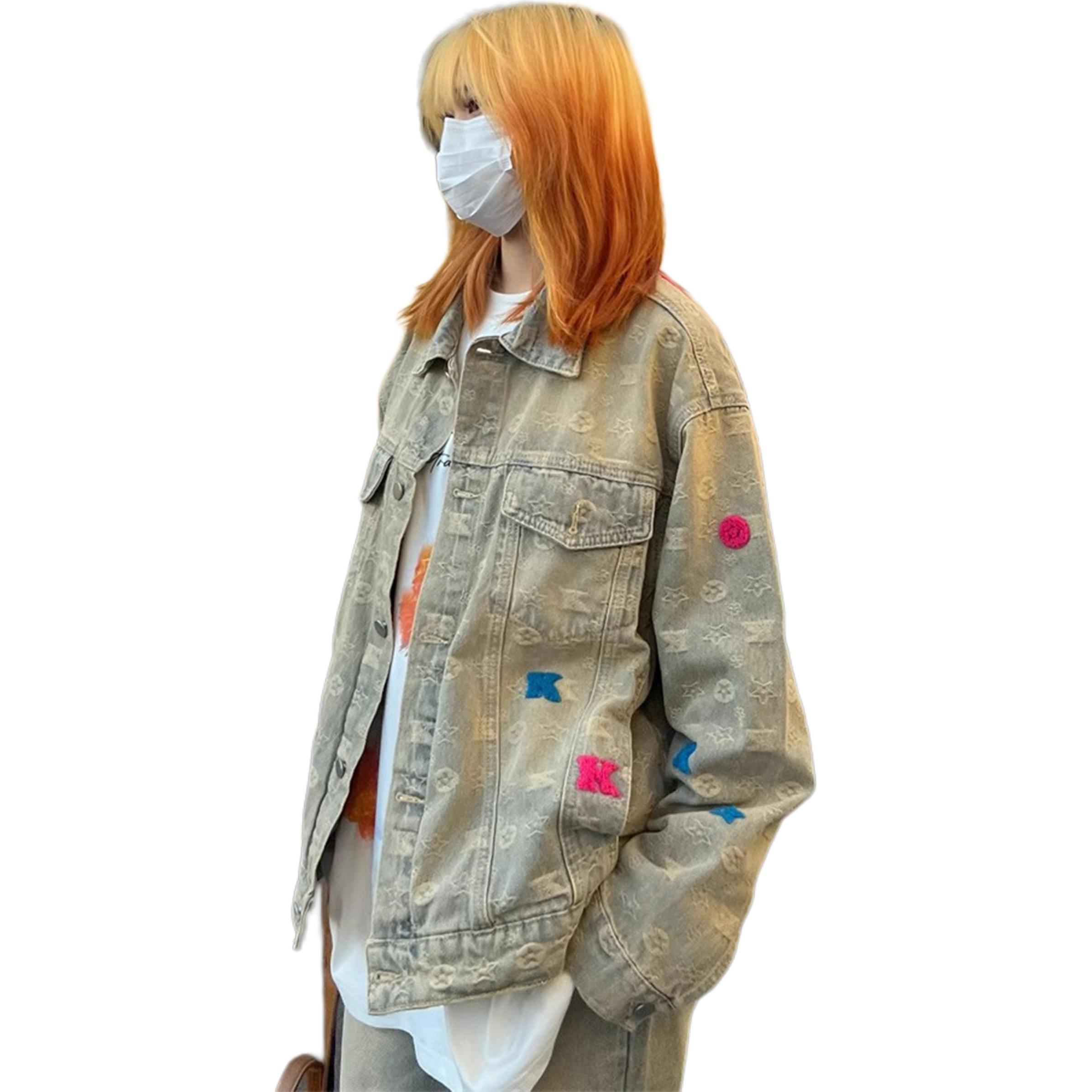 

Джинсовая куртка Unisex Lapel Moderate Straight Fit ZIAREL, желтый mud