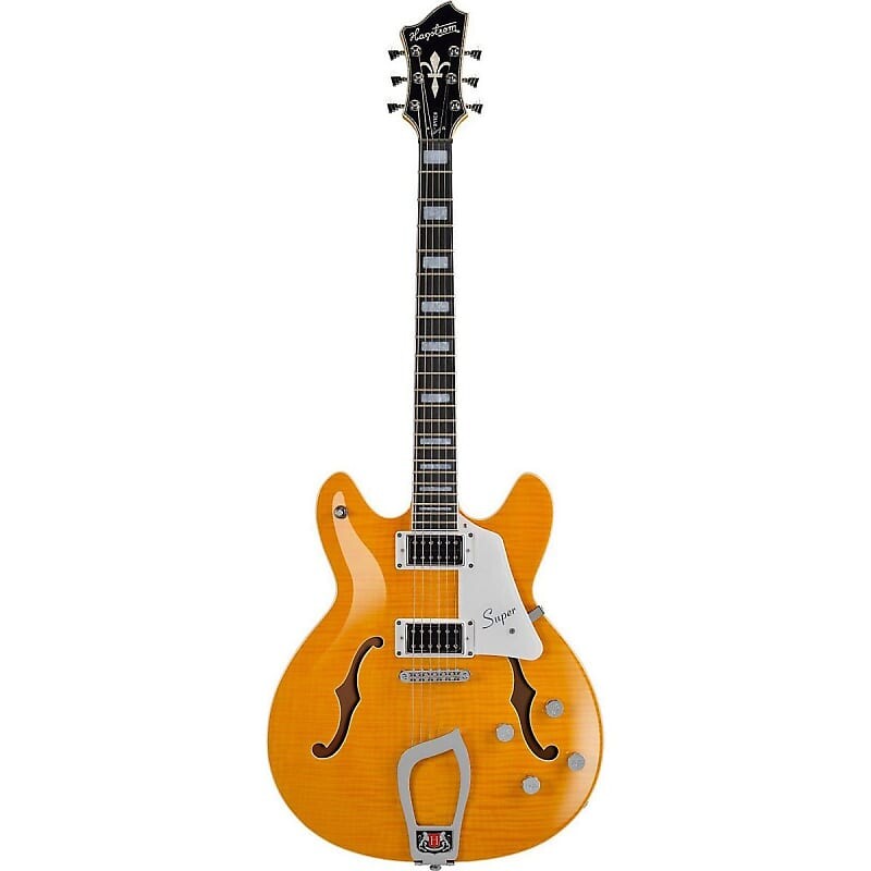 

Электрогитара Hagstrom Super Viking Semi-Hollow Flame Maple Electric Guitar - DANDY DANDELION