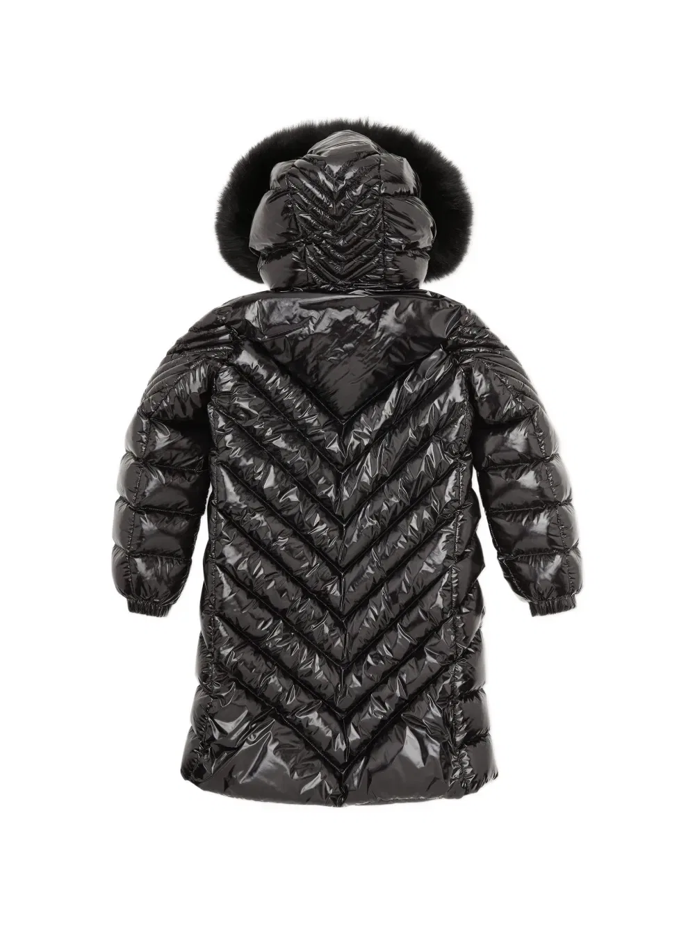 Пуховик Philipp Plein Junior, черный — фото 2