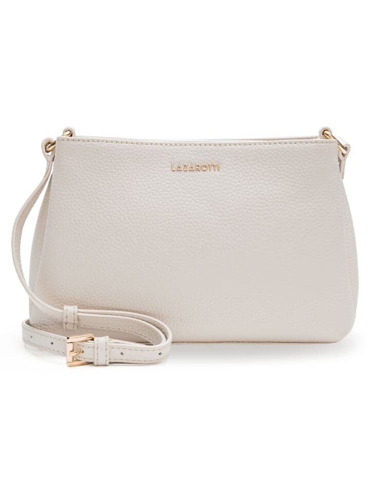 

Наплечная сумка Lazarotti Bologna Leather Umhängetasche Leder 23 cm, цвет cream