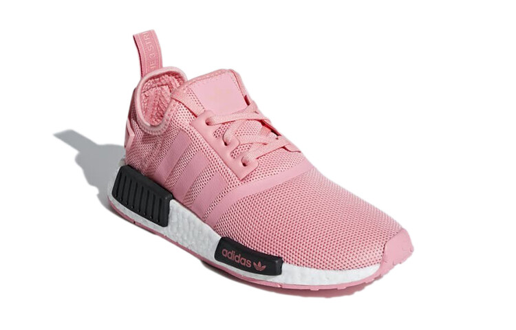 NMD_R1 Детские кроссовки GS Low-top розовые/черные Adidas Originals — фото 3