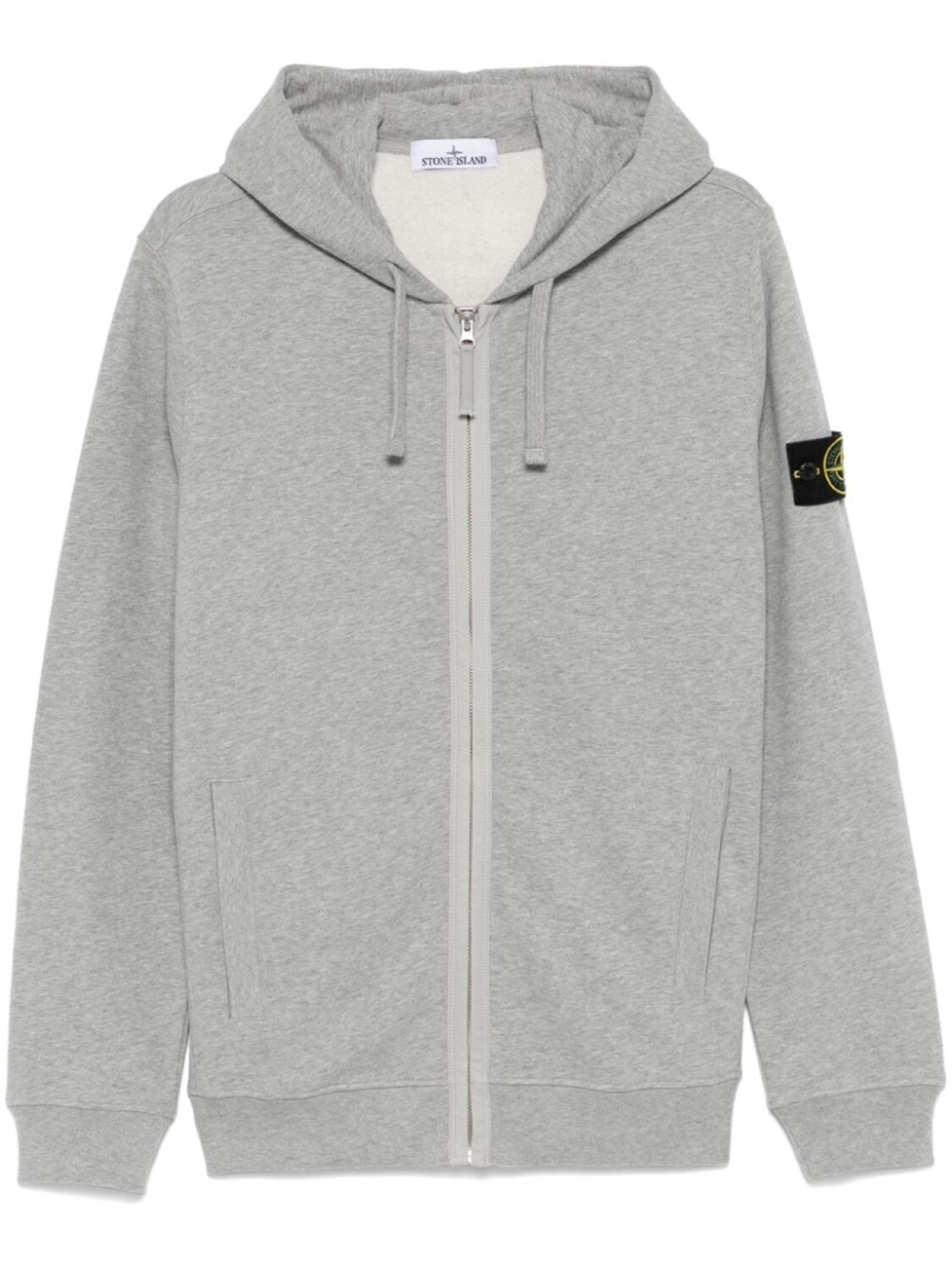 

Толстовка с капюшоном на молнии Stone Island, серый