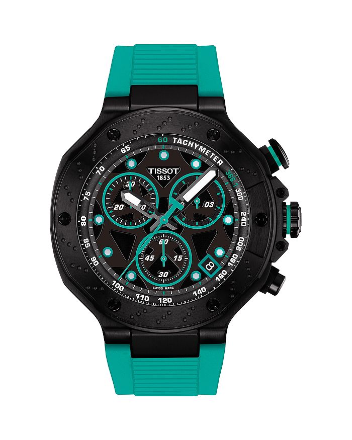 

T-Race Chronograph, 45 мм Tissot, зеленый