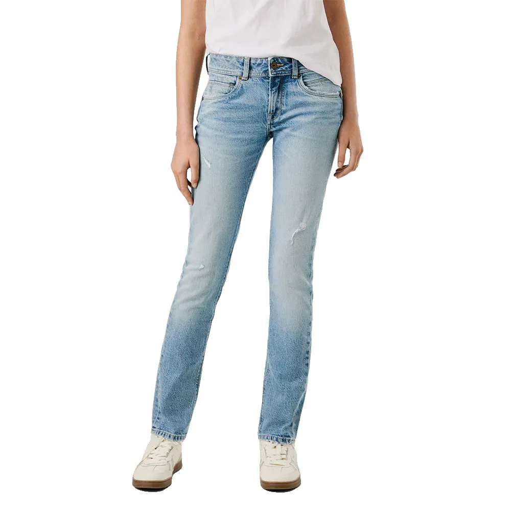 

Джинсы Pepe Slim Iconic Brooke low waist, синий