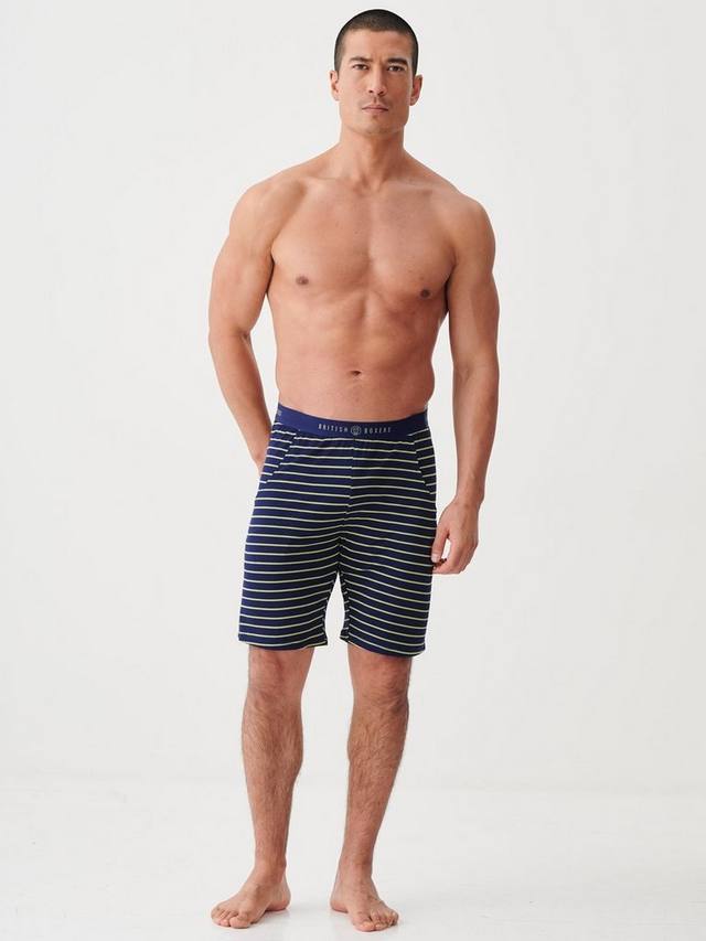 

Бамбуковые шорты для отдыха British Boxers, Tarragon/Navy