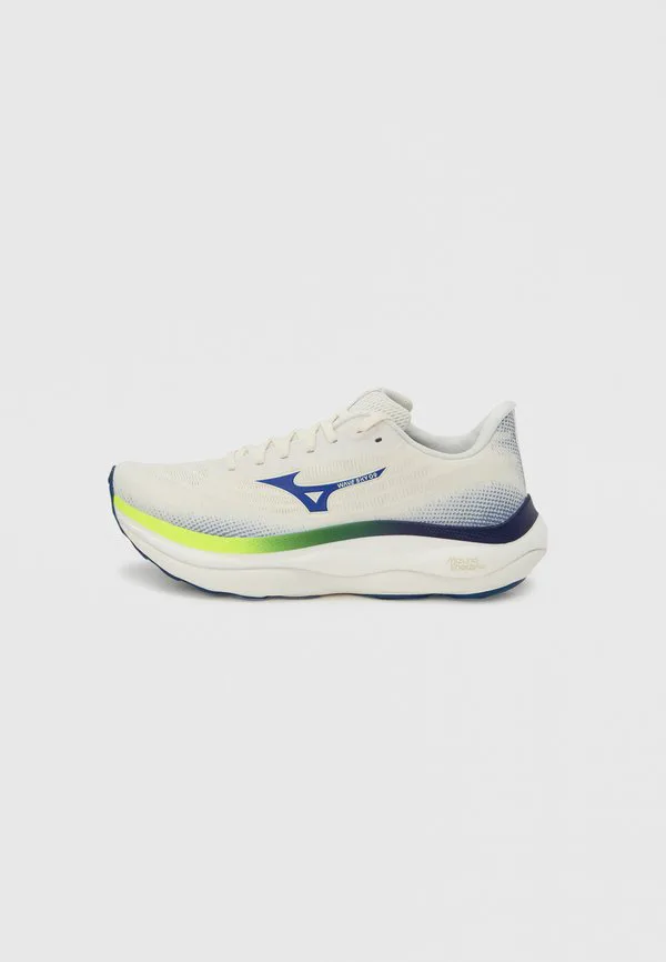 Кроссовки для бега по шоссе wave sky 9 Mizuno, Snow White/Surf The Web/Lightning Yellow
