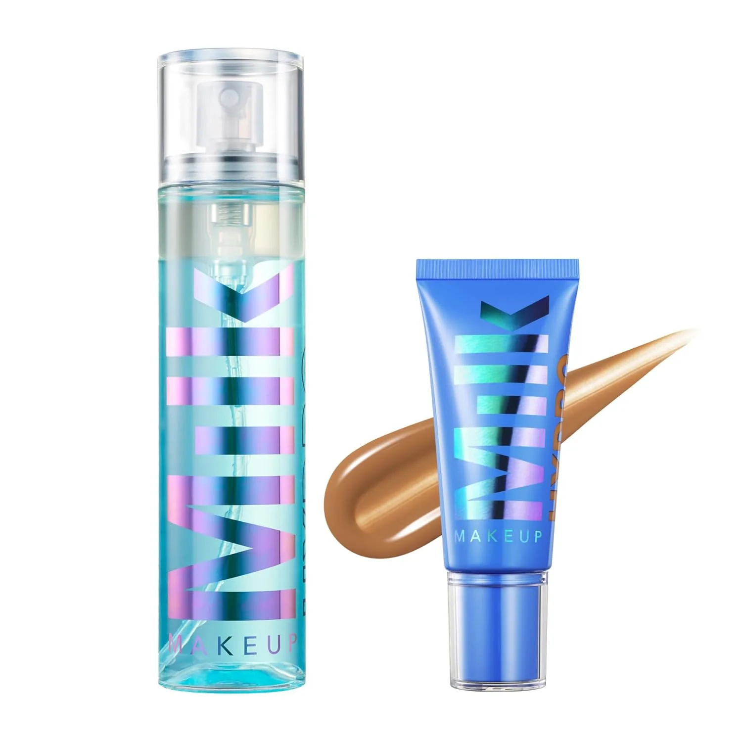 Milk Makeup Hydro Grip набор с сет-спреем и Skin Tint 10 - фиксирует макияж, увлажняет кожу и создает покрытие до 12 часов - легкий и стойкий с гиалуроновой кислотой