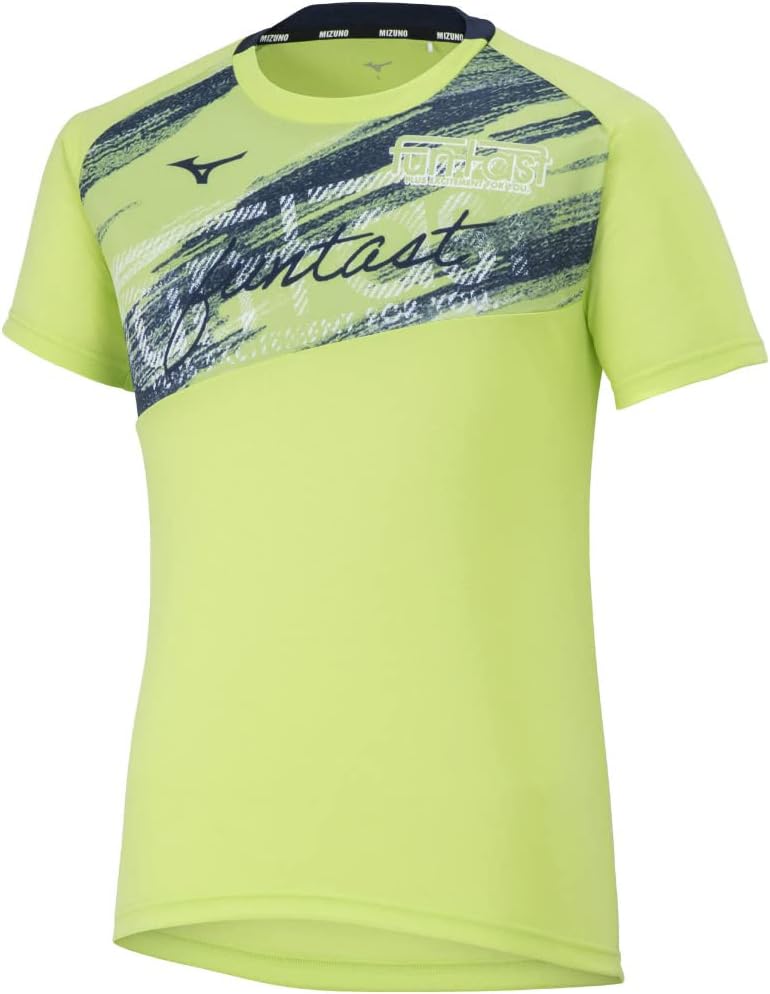 

Волейбольная футболка Mizuno V2MAA102 FunTAST для тренировок, с коротким рукавом, влагоотводящая, быстросохнущая, зеленый